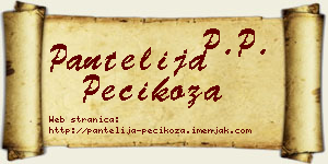 Pantelija Pecikoza vizit kartica